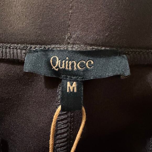 NWT Quince Ultra Stretch Ponte Straight Leg Pant Brown Medium Tall - Picture 8 of 8